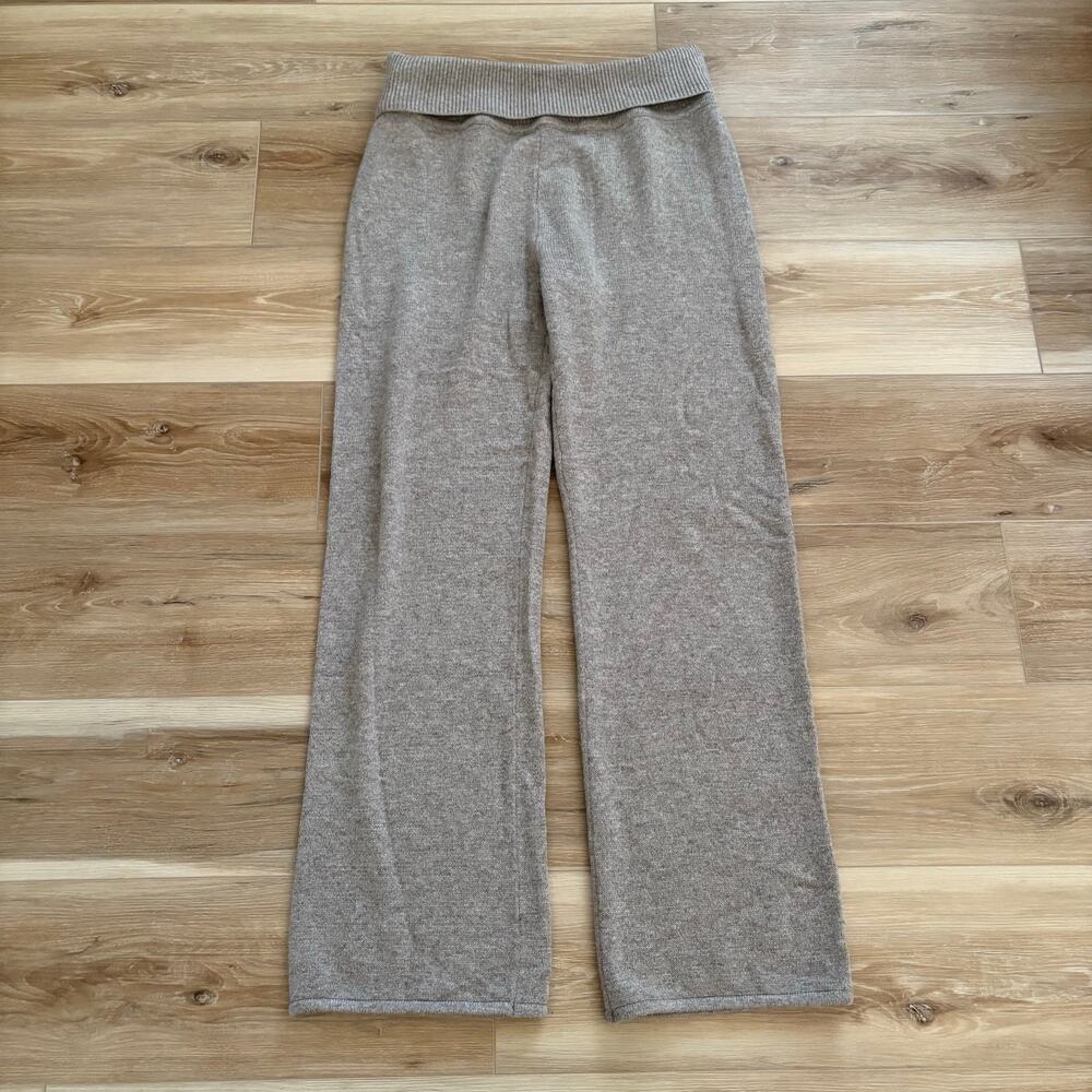 SKIMS Wool Cashmere Foldover Pants Linen L